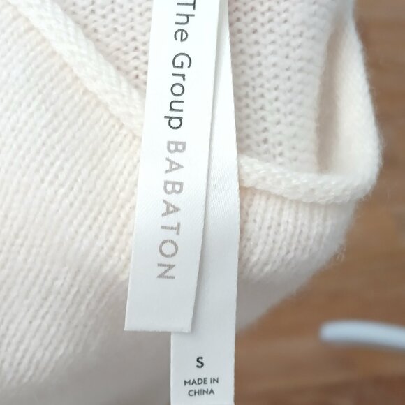 Aritzia Babaton Luxe Cashmere Kath Mockneck Pullover Sweater Size Small - Picture 7 of 9